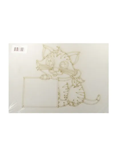 Песочная рамка Кошка (А4) (654) (упаковка) - фото 1