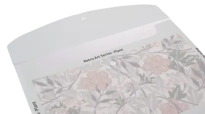 Папка-конверт А4 на кнопке "Flowers", в ассортименте - фото 5