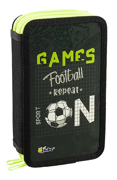 Пенал 2 отделения "Футбол ON" 19*11, молния - фото 1