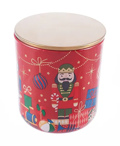 Ароматизированная свеча в стакане Щелкунчик с крышкой  (Magical Gift with lid) (150г) - фото 2