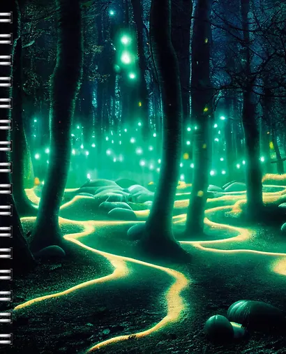 Тетрадь в клетку Listoff, "Фантастические пейзажи", 96 листов, в ассортименте - фото 3