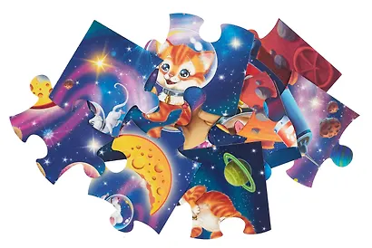 Пазл 12 элементов напольный "Милые друзья" 470х330 мм - фото 3