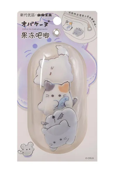 Набор значков Котики Cute (3шт) (ПВХ) (4см) (12-81541-202510-SPT-39) (ассорти) - фото 4