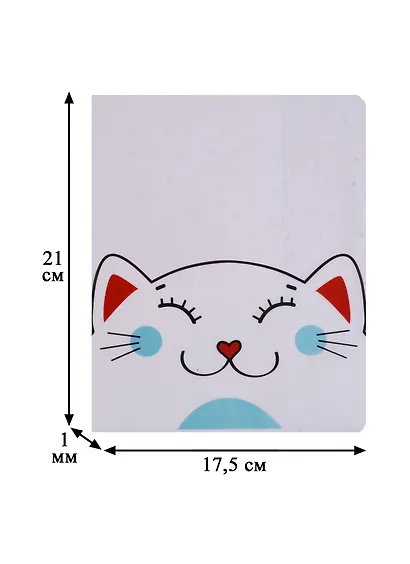 Обложка для тетрадей "Mur-mur, кот" - фото 2