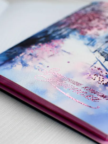 Ежедневник учителя А5 120л "ВЕСЕННИЙ ГОРОД" кожзам, ляссе - фото 4