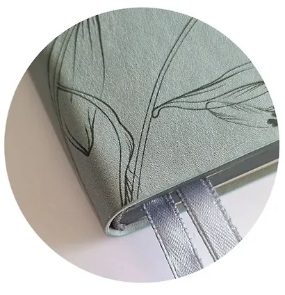 Ежедневник датированный 2026 год, А5, 176 листов, 140x200 мм "Fleur", серый - фото 4