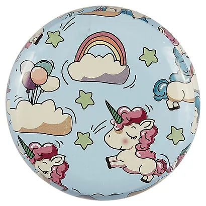 Шкатулка круглая Единорог (металл) (6,5х5) (12-09412-03563-17) - фото 3