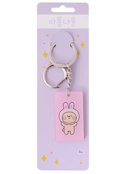 Брелок Мишка-зайчик (акрил) (3х5) - фото 1