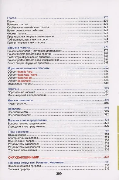 Весь курс начальной школы в таблицах: математика, русский язык, английский язык, окружающий мир - фото 6