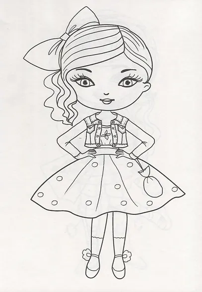 РАСКРАСКА А4 эконом. СТИЛЬНЫЕ ДЕВЧОНКИ - фото 2