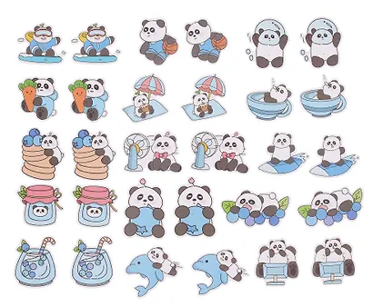 Набор стикеров Панда 4 - фото 3