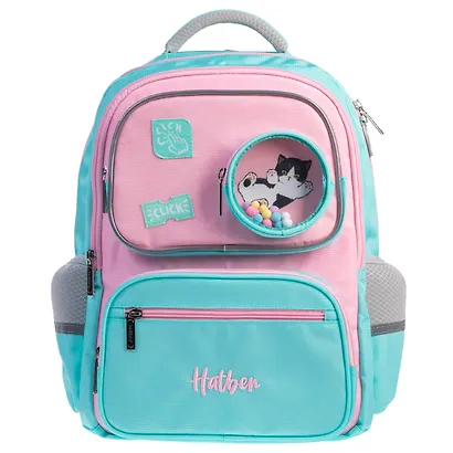 Рюкзак "Мяуччи" 2 отделения, 40*29*17 см, полиэстер, светоотражатели, 5 карманов - фото 1