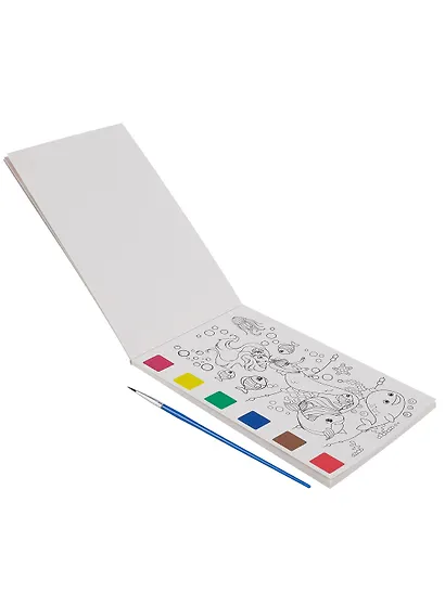 Набор раскрасок Русалочка/Mermaids (12л.) (+кисть) (упаковка) (3+) (11-22474-003)+Набор раскрасок Насекомые/Insects (12л.) (+кисть) (упаковка) (3+) (11-22474-004) - фото 10