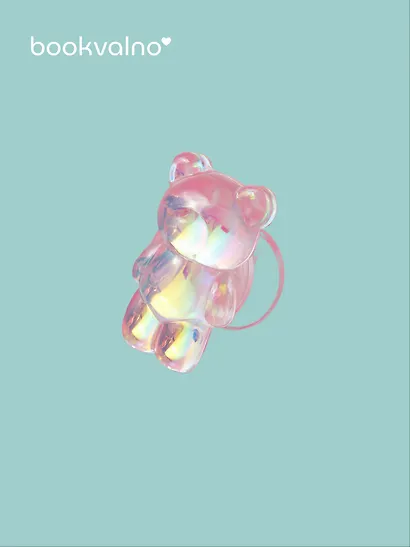 Попсокет Мишка перламутр (ПВХ) (6,5 см), Bookvalno - фото 4