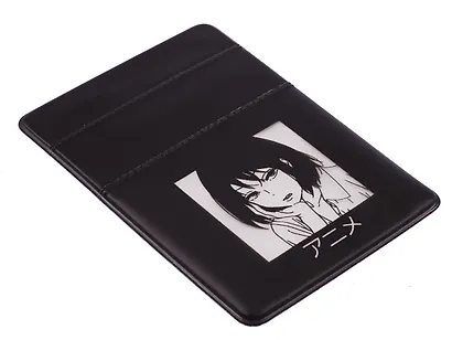 Чехол для карточек на телефон "Аниме Девушка (Дзё)", 2 отделения, ПВХ - фото 3