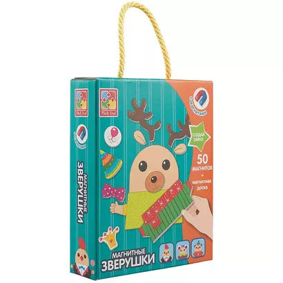 Магнитная игра Vladi Toys Зверушки VT3702-10 - фото 1