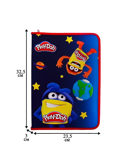 Папка для тетрадей A4 "Play Doh" пластик, молния с трех сторон, 33*23,5*3 - фото 3