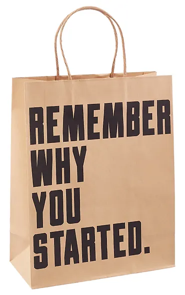 Пакет А4 26*32*12 "Мотивация" нейтр., крафт, бум.мат.ламинат, ассорти - фото 1