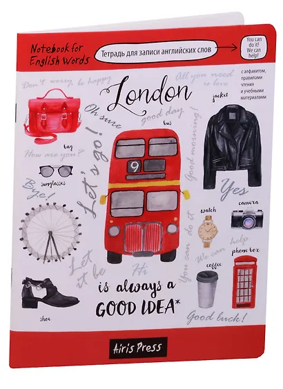 Тетрадь для записи английских слов Айрис, "Лондон", А5, 32 листа, в ассортименте - фото 3