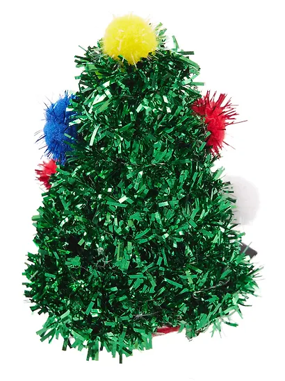 Заколка новогодняя Ёлочка (текстиль) (12-6142-HNY18) - фото 4