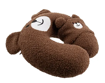 Подголовник с маской Мишка (текстиль) (30х30) - фото 2