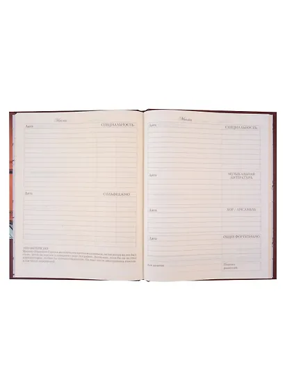 Дневник для муз.школ "Дизайн 6 (23)" 7БЦ, мат.ламинация, тиснение фольгой «Золото» - фото 5