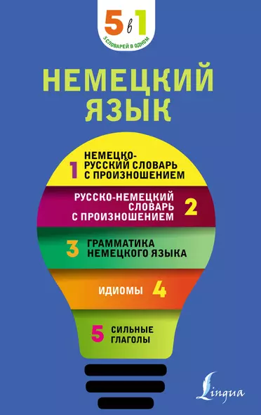 Немецкий язык. 5 в 1: немецко-русский и русско-немецкий словари с произношением, грамматика немецкого языка, идиомы, сильные глаголы - фото 1