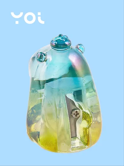 Точилка 1 отверстие, "Капибара", прозрачная, в ассортименте, Yoi - фото 3