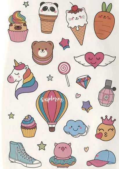 Наклейки для Bullet Journal. Более 300 ярких стикеров - фото 5