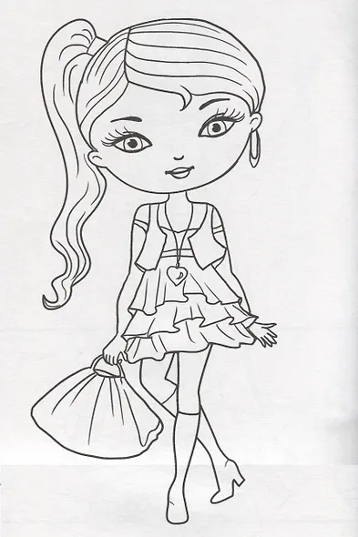 Модницы. Раскраска - фото 5