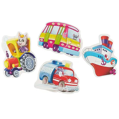 Мягкий пазл «Транспорт Машины-помощники», Vladi Toys - фото 2