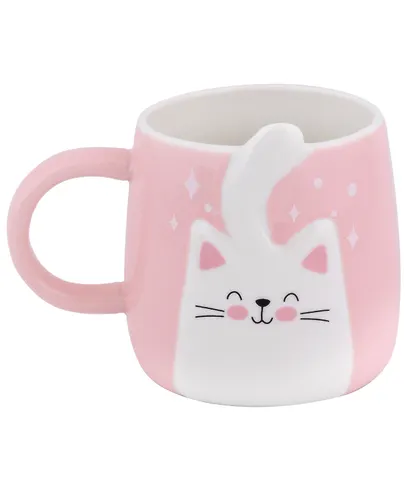 Кружка "Котик с хвостиком", керамика, 400 мл - фото 3