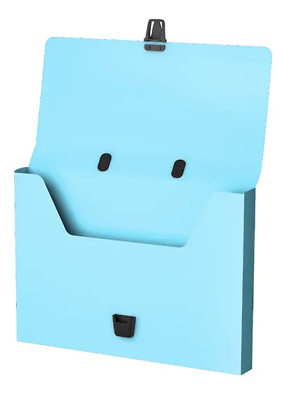 Портфель пластиковый "Matt Pastel Mint" 372*252*42, мятный, ErichKrause - фото 2