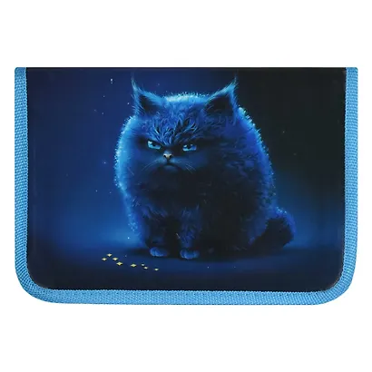 Пенал 1 отделение "Пухлые коты" 20*13,3*3,5 см - фото 2