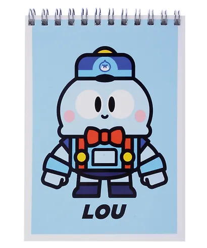 Блокнот А6 40 листов, нелинованный, "Lou, Crow, Sandy, Jessie, Leon" спираль, в ассортименте - фото 4