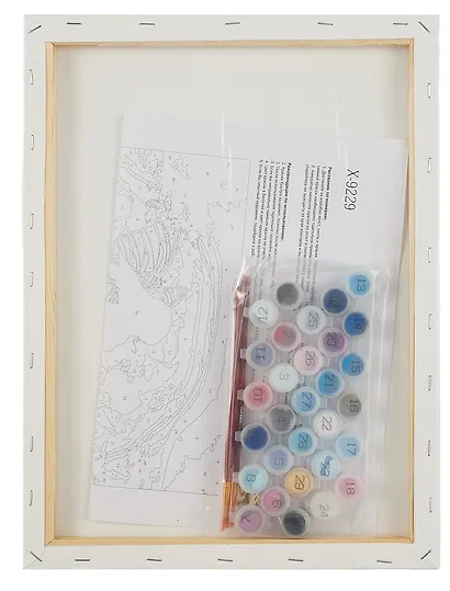 Холст с красками по номерам "Силуэт ангела в ночи", 30 х 40 см - фото 5