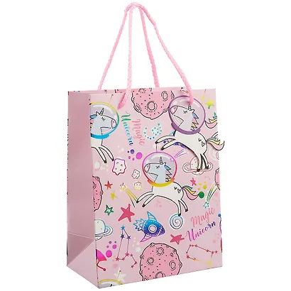 Пакет А5 23*18*10 "Веселый микс" дет., бум.мат.ламинат, ассорти - фото 1