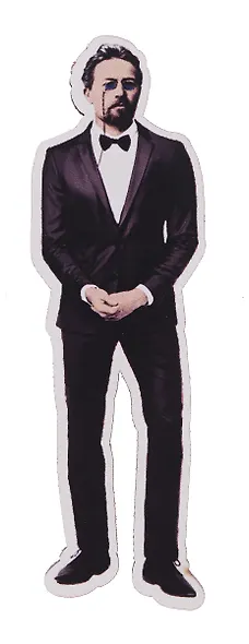 Сувенирный магнит Русский писатель Чехов (РпЧ1) - фото 2