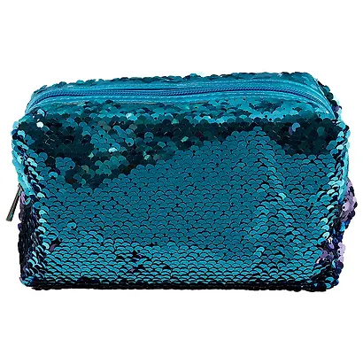 Косметичка на молнии с пайетками (текстиль) (19х10) (ПВХ бокс) (12-Tuos-HZB11) - фото 2