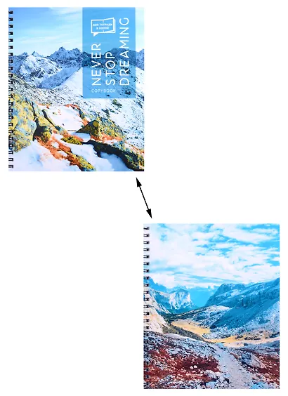 Тетрадь в клетку Listoff, "В горной долине", 96 листов - фото 4