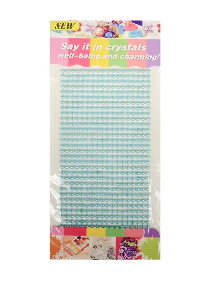 Стразы полужемчужины на подвесе с напылением, 442 шт, 4 мм, голубовато-мятные - фото 1