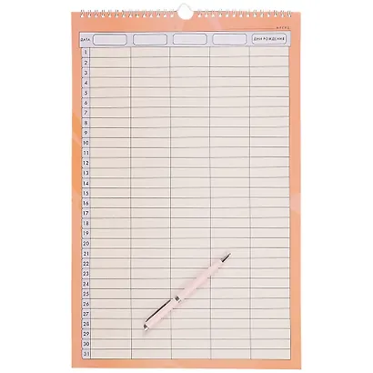 Планнер недат. 6л 280*435мм "Family time" евроспираль, мел.картон, мат.лам - фото 2