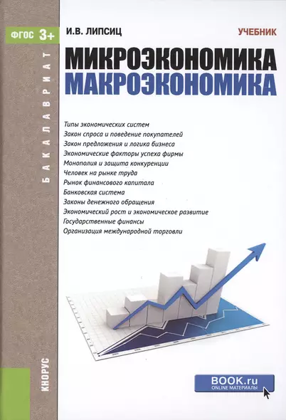 Микроэкономика Макроэкономика (Бакалавриат) Липсиц (ФГОС 3+) (электр. прил. на сайте) - фото 1