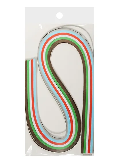 Бумага для квиллинга в пакете с подложкой (3mm) (120 листов) (52cm) серый с красным (11-23988- - фото 1