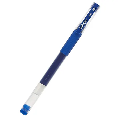 Ручки гелевые синие 12 штук "Mile" 0,5 мм, Schiller - фото 7