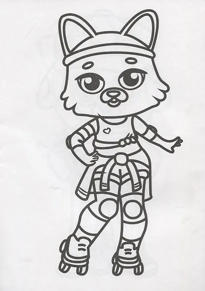 РАСКРАСКА А4 эконом. МОДНЫЕ ЗВЕРЯТА - фото 2