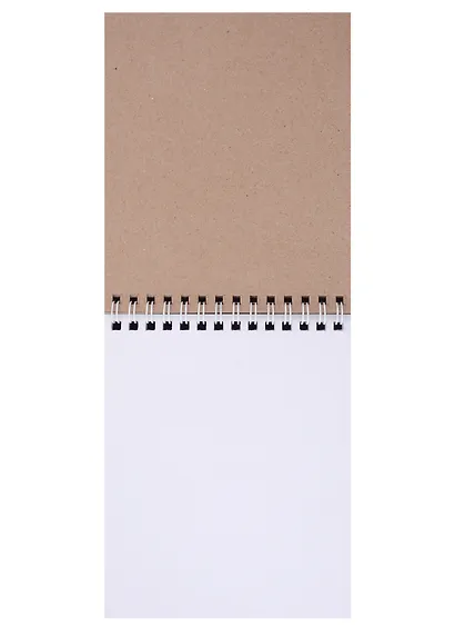 Скетчбук А6 40л 48л "Сладкоежка" белый офсет, крафт. бумага 80г/м2, карт.обл., гребень - фото 2