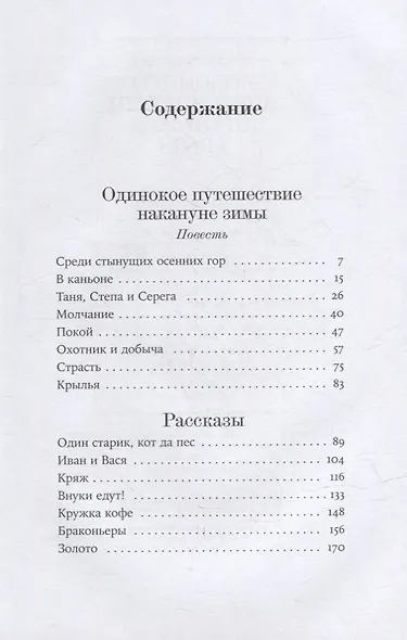 Одинокое путешествие накануне зимы: повесть, рассказы - фото 2