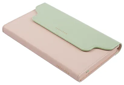 Ежедневник недат. А6+ 120л "Плезир" беж. и зеленый, кожзам, тв.переплет, тисн.фольгой, закругл.углы, офсет, справ.мат-лы, ляссе, инд.уп - фото 2