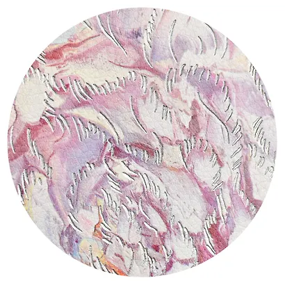 Ежедневник недат.  А6+ 120л 126х174 "Наппа" ПИОНЫ, иск.кожа, мягкий переплет, тиснение фольгой, офсет, ляссе - фото 11